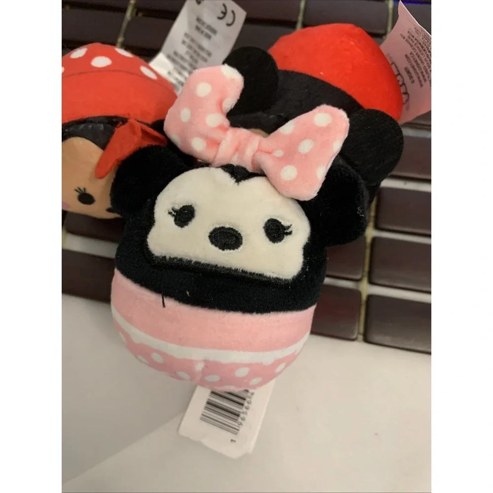 Lot of 3 Disney Mickey‎ and Minnie Mini Squishmallows Excellent Squeezable